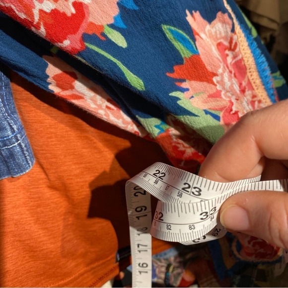 Matilda jane navy kaftan swim cover dress floral tassle medium - Picture 8 of 8